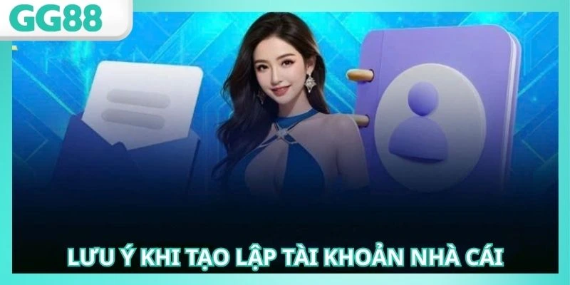 Đăng Ký GG88 - Thao Tác Đơn Giản, Nhận Quà Bất Ngờ 3 Người chơi lưu ý khi thực hiện tạo lập account cá cược
